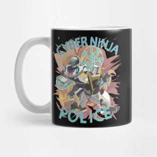 Cyber ninja police Mug